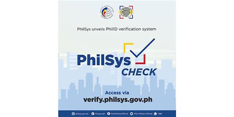 PSA unveils ‘PhilSys Check’ nat’l ID verification system.